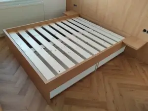 Indeco interiery - kuchyně skříně — Realizace | 13 | postel | Jičín