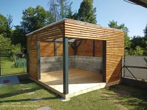 Zlín Interiér – Zakázková výroba nábytku — Příklady realizací | 14 | altán, pergola | Zlín